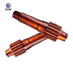 Eje de engranaje cónico de forja de engranaje cónico espiral grande AISI 4340 /17CrNiMo6 - Product Image 3