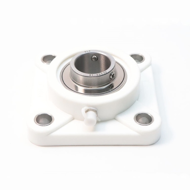Inch Size Stainless Steel square Flange SUCF205-16 Insert Bearing UC205-16 with POM Housing F205 Inner Bore 25.4mm