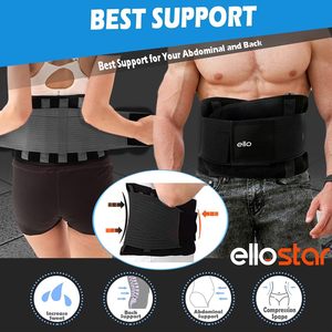 Ellostar Kadın Bel İnceltici Korse Ter Bandı Göbek Kontrolü Sırt Desteği Antrenman Şekillendirici Zayıflama Yardımcısı Tüm Mevsimler İçin - Product Image 6