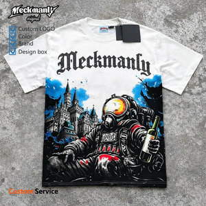 เสื้อยืดคอกลมผ้าฝ้ายหนา 100% พิมพ์ลาย DTF ปักโลโก้ตามแบบที่กำหนดเอง สำหรับทั้งชายและหญิง ตามตัวอย่างที่ให้ - Product Image 5