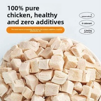 Vente en gros de snacks lyophilisés pour animaux de compagnie Snacks et nourriture pour chats Sacs cubes de poulet lyophilisés Snacks et nourriture pour chiens Personnalisé OEM