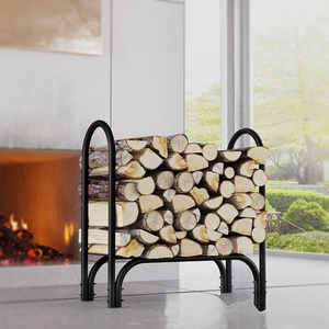 Estante minimalista para <span class=keywords><strong>leña</strong></span>, soporte <span class=keywords><strong>de</strong></span> almacenamiento <span class=keywords><strong>de</strong></span> madera para exteriores, estante para herramientas <span class=keywords><strong>de</strong></span> <span class=keywords><strong>leña</strong></span> para chimenea - Product Image 1