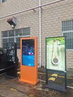Support de sol extérieur affichage numérique 43 49 55 65 pouces publicité écran tactile extérieur LCD Totem