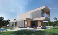 Villa de luxe modulaire préfabriquée en acier léger avec design 3D gratuit, maison de vacances extérieure avec garantie de 2 ans