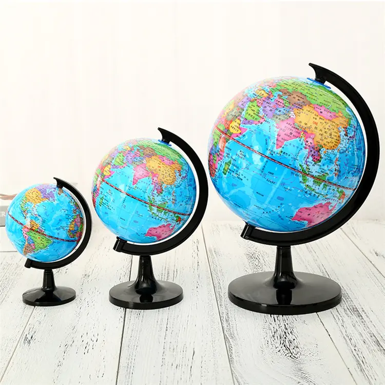 World Globe Map Personalized Atlas Poster Decoration For Office School Maps