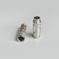 Connecteur d'Aviation M8 DIN 3 broches 4 broches Assemblage Prise Mâle Femelle Droite Sertissage Code A IP67/IP68 Étanche 24AWG Capteur