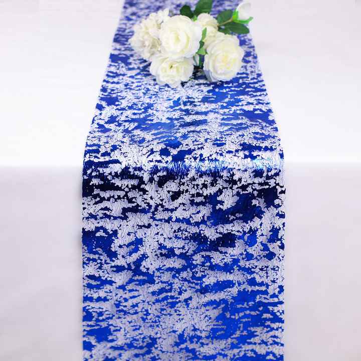 French Simple Home Table Decoration Sequin Glitter Foil Metallic Gold Thin Mesh Table Runner Roll for Valentine's Day Wedding