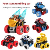 Voiture jouet en plastique PC 1:5, pneus à friction pliables, 4x4, voiture de cascade à inertie, résistante aux chutes, véhicule tout-terrain simulé