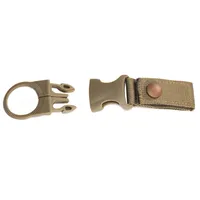 Kit de survie tactique de bonne qualité, multifonctionnel, avec boucle de fixation pour bouteille en nylon imperméable, clip portable pour bouteille d'eau, anneau pour bouteille d'eau pour l'extérieur