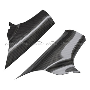 OLOTDI Real Carbon Fiber Carbon Black High <b>Polished</b> Interior C Pillar Trims Cover for Mitsubishi Lancer EVO10 X 2008-2017 Auto - Product Image 6