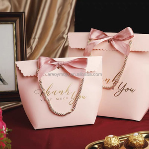 Bolsa de Papel de Regalo Personalizada Biodegradable con Diseño Personalizado, Impresión de Agradecimiento en Relieve para Bodas y Cumpleaños - Product Image 6