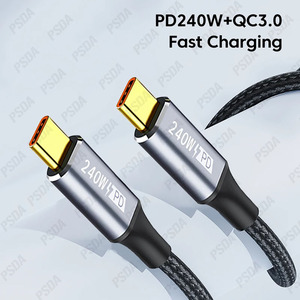 <span class=keywords><strong>C</strong></span>âble de charge rapide PD 240W <span class=keywords><strong>USB</strong></span> <span class=keywords><strong>C</strong></span> vers Type <span class=keywords><strong>C</strong></span> pour <span class=keywords><strong>iPhone</strong></span> 15 14 13 <span class=keywords><strong>12</strong></span> Pro Max Xiaomi Samsung Huawei - Product Image 6