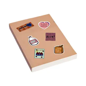 128 Vellen Dikke Kraft Cover Notitieboekjes Met Stickers Diy Boeken Tekenboeken A5 Maat