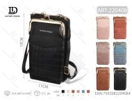 Borsa a tracolla verticale in PU con clip singola e funzione portafoglio per donna - Product Image 1