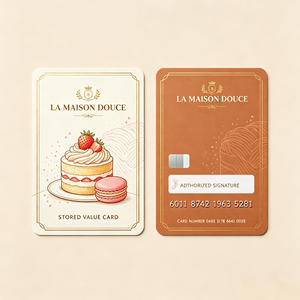 <span class=keywords><strong>Carte</strong></span> <span class=keywords><strong>cadeau</strong></span> PVC personnalisée imprimée avec numéro de série en relief, signature, code-barres, rechargeable, pour les magasins de café, de thé Boba et d'épicerie - Product Image 2