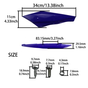 Fornitura di fabbrica moto posteriore parafango destro <span class=keywords><strong>e</strong></span> sinistro pannello laterale parafango per Surron Light Bee Sur Ron parti del corpo bici elettrica - Product Image 3