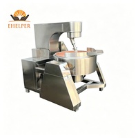 Marmite de cuisson en cuivre à agitation automatique pour sauces à haute viscosité, avec raclette en PTFE détachable pour un mélange uniforme