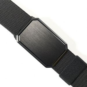 Moda Logotipo personalizado gratis 1,5 "Nueva llegada Hebilla de metal magnética Cinturón de nylon elástico para hombres Cinturón de jeans elástico - Product Image 6