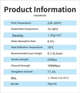 Filamento PETG 3D de 1 kg y 1,75 mm de Alta Velocidad, Sin Atascos, Sin Hilos, Moldeo en un Solo Paso para Bambu Lab Creality FDM - Product Image 6