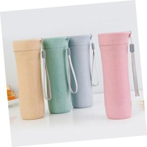 Vaso <span class=keywords><strong>de</strong></span> Café Reutilizable Portátil <span class=keywords><strong>de</strong></span> 450 ml, Ecológico, <span class=keywords><strong>de</strong></span> Paja <span class=keywords><strong>de</strong></span> Trigo, con Tapa, Personalizable, Libre <span class=keywords><strong>de</strong></span> BPA, Botella <span class=keywords><strong>de</strong></span> Agua - Product Image 3