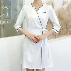 Uniforme de Trabajo para Esteticista, Ropa Femenina para Salón de Belleza, Centro de Bienestar de Alta Gama, Vestido para Técnica de Pediluvio, Traje Elegante - Product Image 3