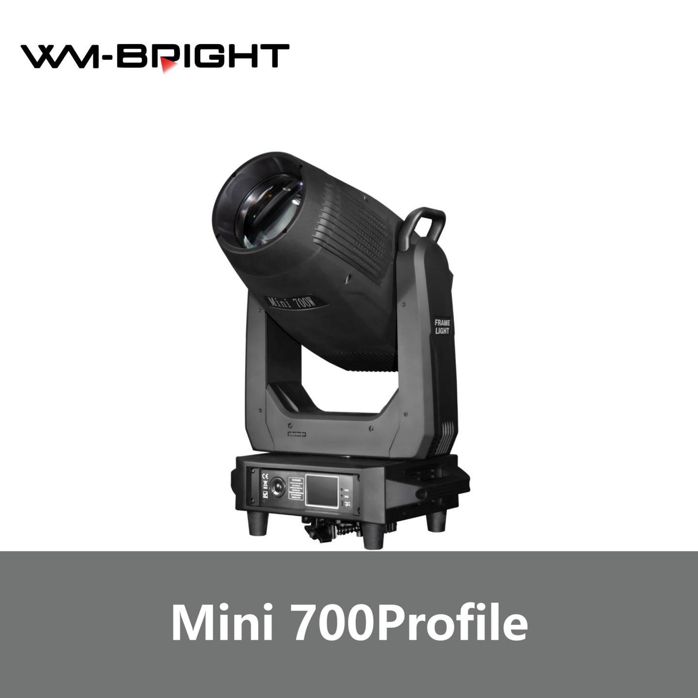 Mini 700W LED Moving Head Profile Light 4-in-1 Beam Spot Wash Framing Light RGBW Sound-Activated 13000lm Zoom DMX Stage Light