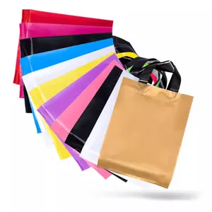 Factory Outlet Custom Printing Logo Recyclable Die Cut Plastic Biodegradable Shopping HDPE Bags