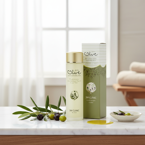 Cosmétique coréen 3W CLINIC OLIVE EXTRACT NATURAL SKIN 150ml K-Beauty Soin apaisant antioxydant pour la peau Anti-âge Convient à tous les types de peau - Product Image 3