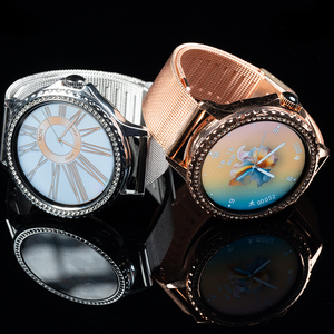 NUOVO 2024 HK27 <span class=keywords><strong>Smartwatch</strong></span> Rosa per Donna, Schermo AMOLED HD da 1,32\", Chiamate BT, Design Elegante, Orologio Intelligente di Lusso - Product Image 3