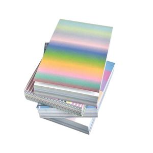 Art Color Pattern Loose Leaf Memo Pad Notebooks Creative Stationery for Office School Use Modern Design Paper Can Memos - Product Image 6