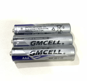 GMCELL yüksek kalite fabrika pil verilen AAA <span class=keywords><strong>UM</strong></span>-4 1.5v R03P çinko karbon pil toplu aaa piller - Product Image 5