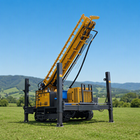 Machine de forage de puits d'eau portable diesel pour l'abreuvement du bétail, profondeur 150m, 200m, 300m