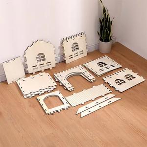 Özelleştirilebilir ahşap tavşan gizleme kale süper büyük tavşan evi - Product Image 3