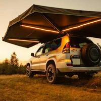 Camping 180 270 Auvent Libre Debout Pliable Auvents De Voiture Côté Voiture 270 Degrés Auvent Véhicule Overland Rooftop Tente Auvent