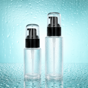 High Quality Thick Bottom Clear Skincare <b>Glass</b> <b>Bottle</b> 30ml 50ml 100ml 150ml Cosmetic Lotion <b>Pump</b> <b>Bottle</b> Wholesale - Product Image 1