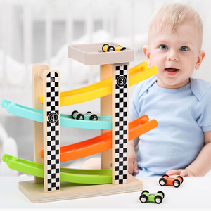 wholesale hot accept best seller Wooden toys Classic Ramp Sliding Car toys for kids Baby & Toddler pretend play preschool toys