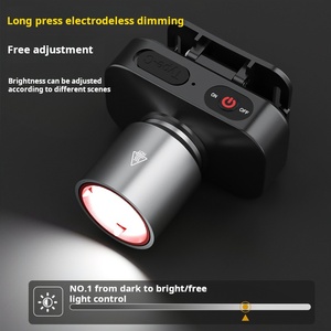 Đèn pha <span class=keywords><strong>LED</strong></span> siêu sáng Di động có thể phóng to Chiếu sáng ngoài trời Đèn pha dạng ống lồng có thể điều chỉnh độ sáng Đèn câu cá USB-C có thể sạc lại - Product Image 2