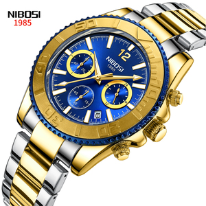 Nuevo Reloj NIBOSI 2517 <span class=keywords><strong>de</strong></span> <span class=keywords><strong>2022</strong></span>, Personalizable con Logotipo, Reloj Cronógrafo <span class=keywords><strong>de</strong></span> Lujo para Hombre con Seis Pines - Product Image 1