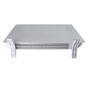 Stufa Elettrica a Pannello Curvo a Infrarossi Lontani, Grigio Chiaro, Senza Vetro, Autoportante, con Telecomando, 2000W, Ventilazione e Protezione dal Surriscaldamento - Product Image 5