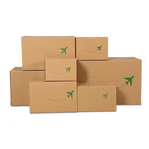 Wholesale double wall shipping box 3/5 ply corrugated shipping boxes with custom logo for gift packaging