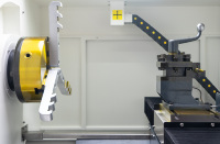 Machine à tailler les diamants AWR26L, puissance du broche de 5,5 kW, tour CNC horizontal pour jantes jusqu'à 28 pouces.