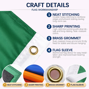 批发促销户外悬挂旗帜 3x5 英尺 3x5 英尺双面热升华空白可定制任何徽标设计旗帜和横幅 - Product Image 4