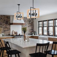 Luminaire suspendu LED vintage noir, style campagnard américain, art fer forgé industriel créatif, personnalisé pour café, bar, restaurant