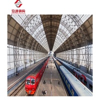 Vente directe d'usine Toit préfabriqué de gare de structure de botte en acier de longue portée