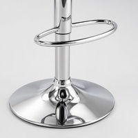 Tabouret de bar JOHOOFURNITURE en cuir PVC noir, siège pivotant avec repose-pieds, fabricant Sgabello da Bar Cafe pour bar à domicile