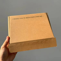 Boîtes d'expédition personnalisées en carton ondulé écologique en matériaux recyclés avec doublure en mousse, conception auto-adhésive pour électronique, smartphones et tablettes