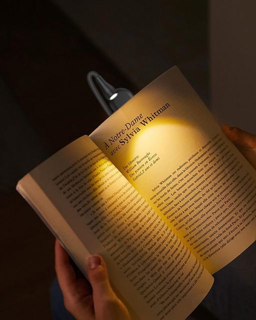 Mini Rechargeable Reading Light Clip on Book/Collar, Night Shift for Work, Portable Light Emergency Pocket Flashlight,