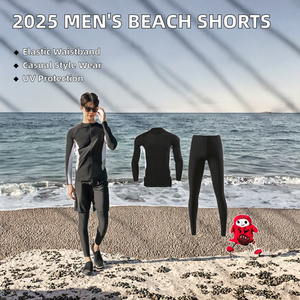 Shorts de Baño Casuales para Hombre, Diseño 2025, con Protección Anti-UV y Cintura Elástica para Surf - Product Image 2