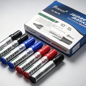 Juego de Marcadores Permanentes JUMBO 6018 Promocionales No Tóxicos al por Mayor con Punta de Cincel y Logotipo Personalizado para Material de Oficina - Product Image 3