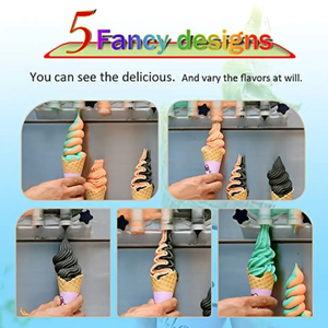 Machine à glace automatique à 3 saveurs <span class=keywords><strong>Sorbetiere</strong></span> <span class=keywords><strong>commerciale</strong></span> Eis Machine à glace A Glace Italienne Machines à crème glacée - Product Image 3